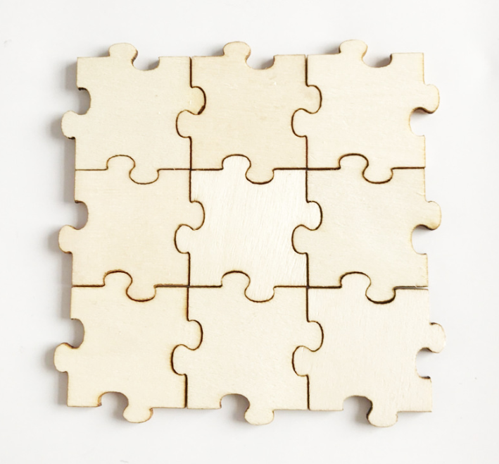 Wooden gap puzzle