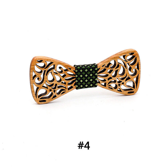 Wooden bow tie