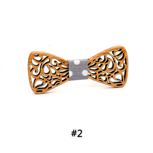 Wooden bow tie