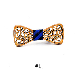 Wooden bow tie