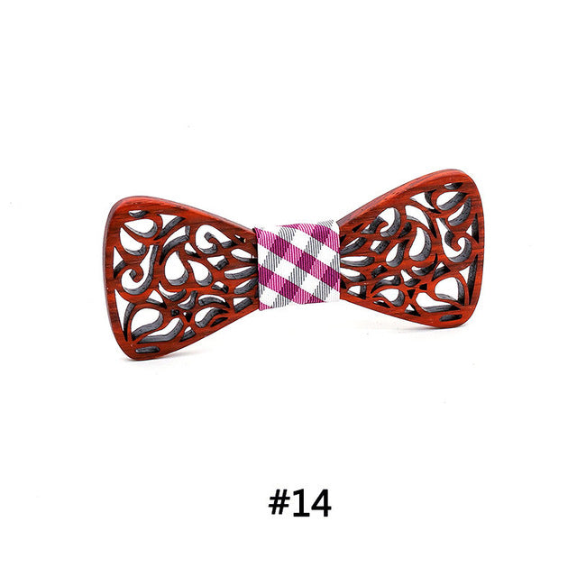 Wooden bow tie