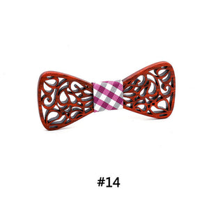 Wooden bow tie