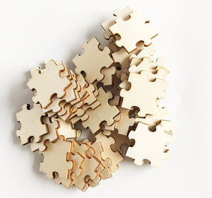 Wooden gap puzzle