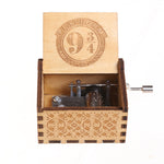 Wooden Music Box Classically Carved Hand-cranked Wooden Music Box