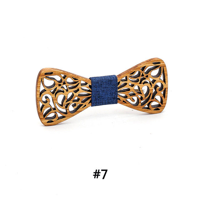 Wooden bow tie