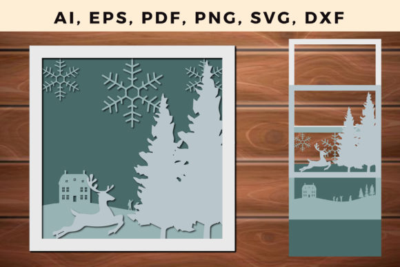 Christmas Multi Layer SVG DXF – EPS – PNG – PDF  Bundle