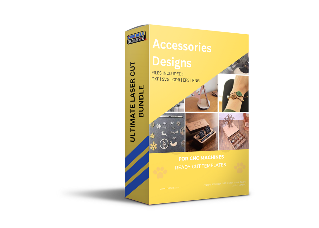 Accessories Designs - DXF, SVG, CDR, EPS, PNG, and JPG Files