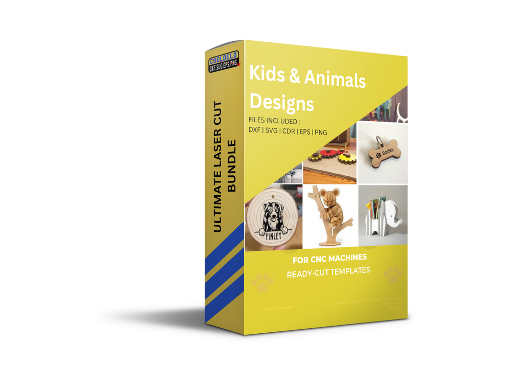 kids And Animals Designs - DXF, SVG, CDR, EPS, PNG, and JPG Files