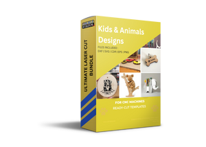 kids And Animals Designs - DXF, SVG, CDR, EPS, PNG, and JPG Files