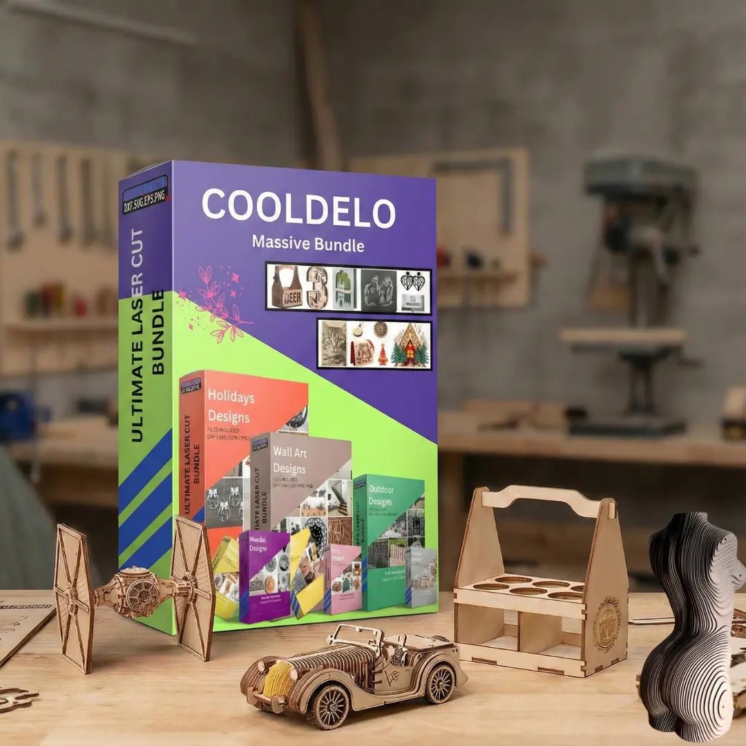 Full Access to All our 300.000 Designs - DXF, SVG, CDR, EPS, PNG, and JPG Files | xTool, OMtech, LM2, Elegoo - Cooldelo™