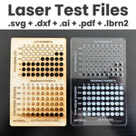 Laser Test Files | Cut & Engrave Test | CO2 - Diode Lasers | Grid Test Plates | xTool, OMtech, LM2, Elegoo