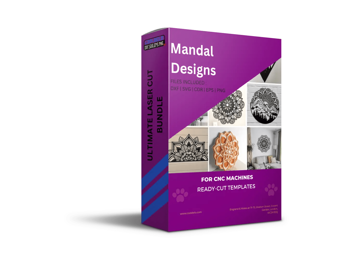 Mandala Designs - DXF, SVG, CDR, EPS, PNG, and JPG Files - Cooldelo™