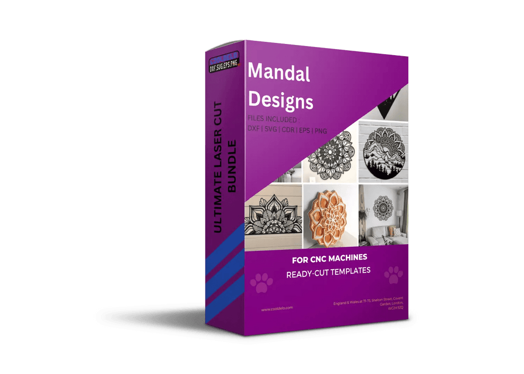 Mandala Designs - DXF, SVG, CDR, EPS, PNG, and JPG Files - Cooldelo™