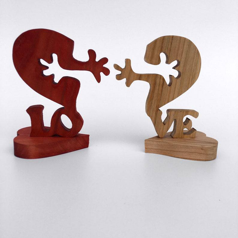 Valentines Day Gift Wooden Heart Love Desktop Ornament Wooden Decoration - Cooldelo™