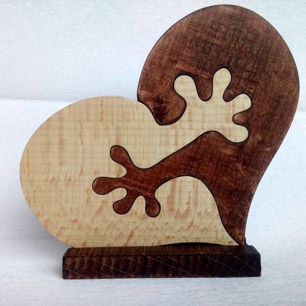 Valentines Day Gift Wooden Heart Love Desktop Ornament Wooden Decoration - Cooldelo™