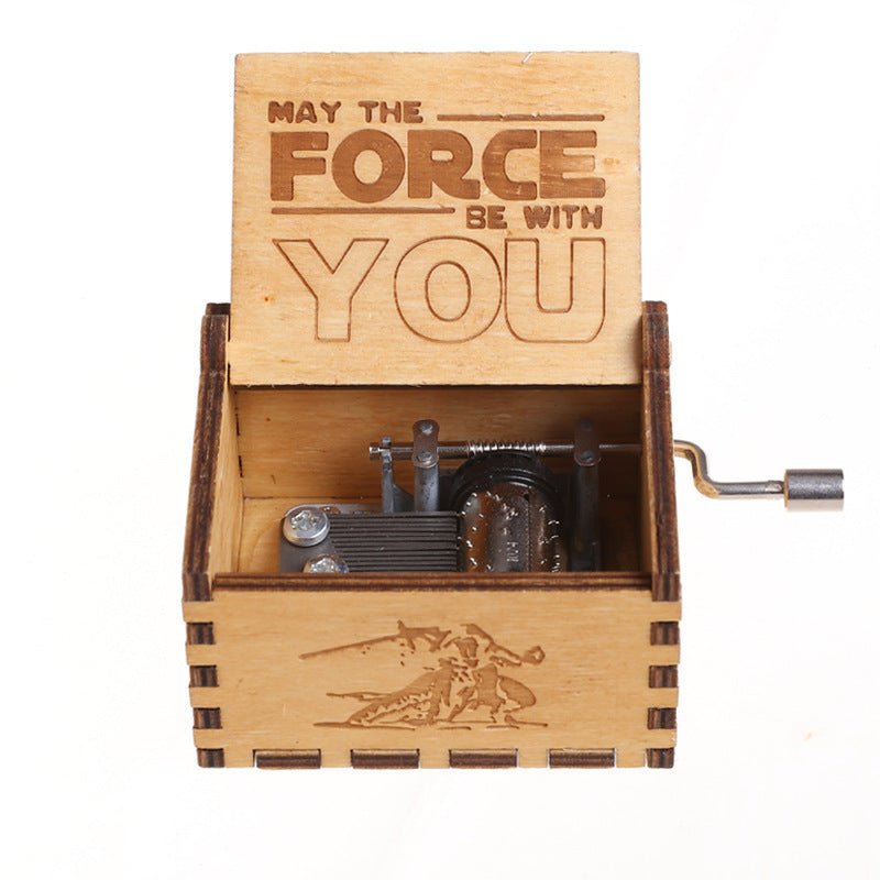 Wooden Music Box Classically Carved Hand - cranked Wooden Music Box - Cooldelo™