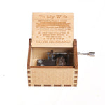 Wooden Music Box Classically Carved Hand - cranked Wooden Music Box - Cooldelo™